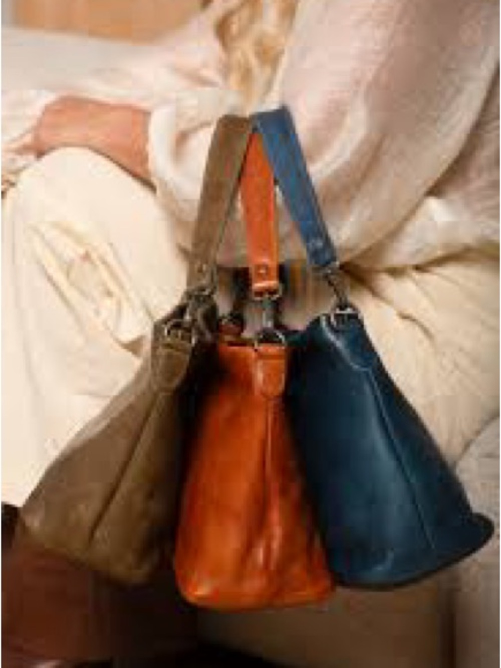 Latico Leather Crossbody Bag in Indigo GUC charm still intact beautiful